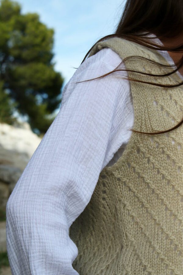 Gilet sans manche beige - Teteio