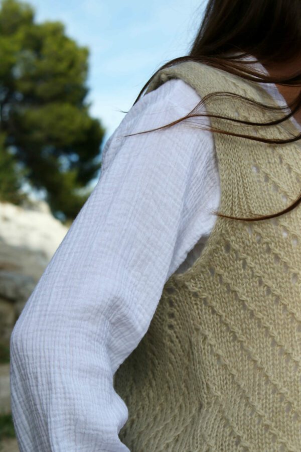 Gilet sans manche beige - Teteio