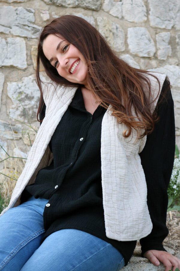 Veste sans manche beige - Motu