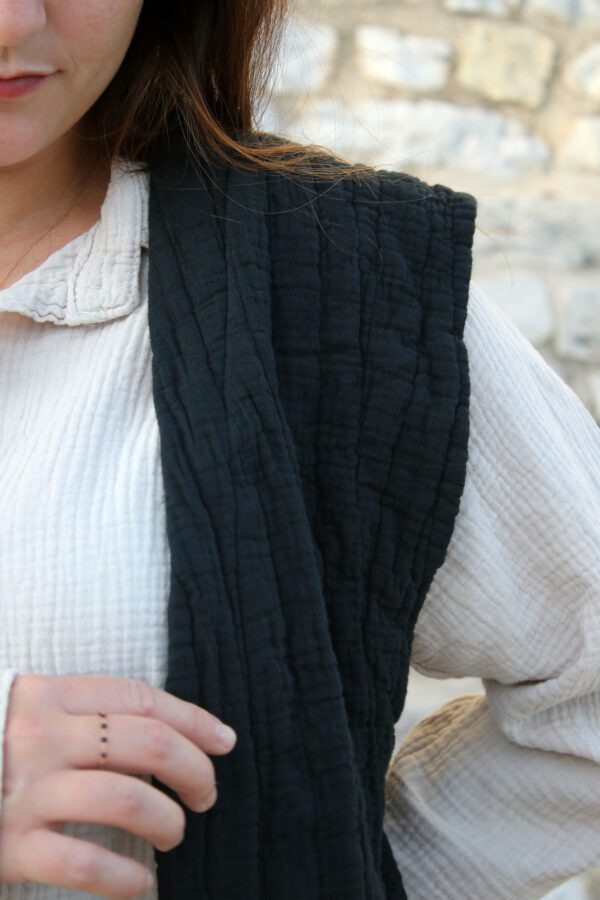 Veste sans manche noir - Motu