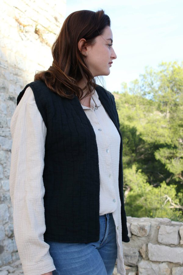 Veste sans manche noir - Motu