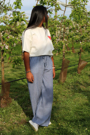 Pantalon à carreaux bleu - Turu