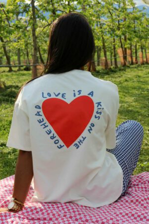 T-shirt oversize dessin et typo - Oaoa