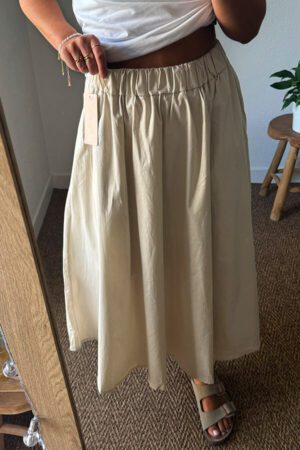 Jupe longue beige - Tarava