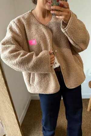 Veste polaire camel - Roro