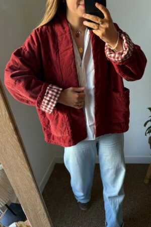 Veste 100% coton terracotta - Lani